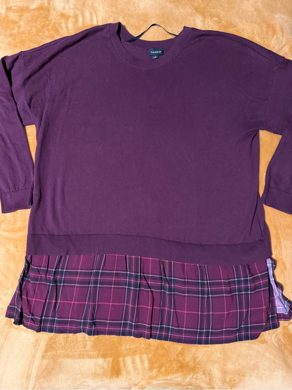 torrid burgundy plaid shirt